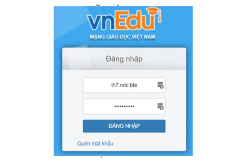 Đăng nhập VNPT E-learning bước 2