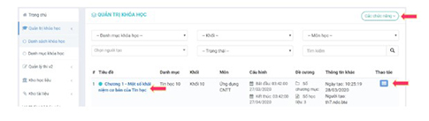 Tạo khóa học trên VNPT e-learning bước 1
