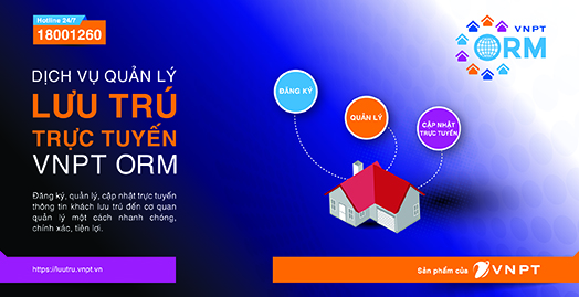 Hệ thống quản lý lưu trú trực tuyến (VNPT ORM)