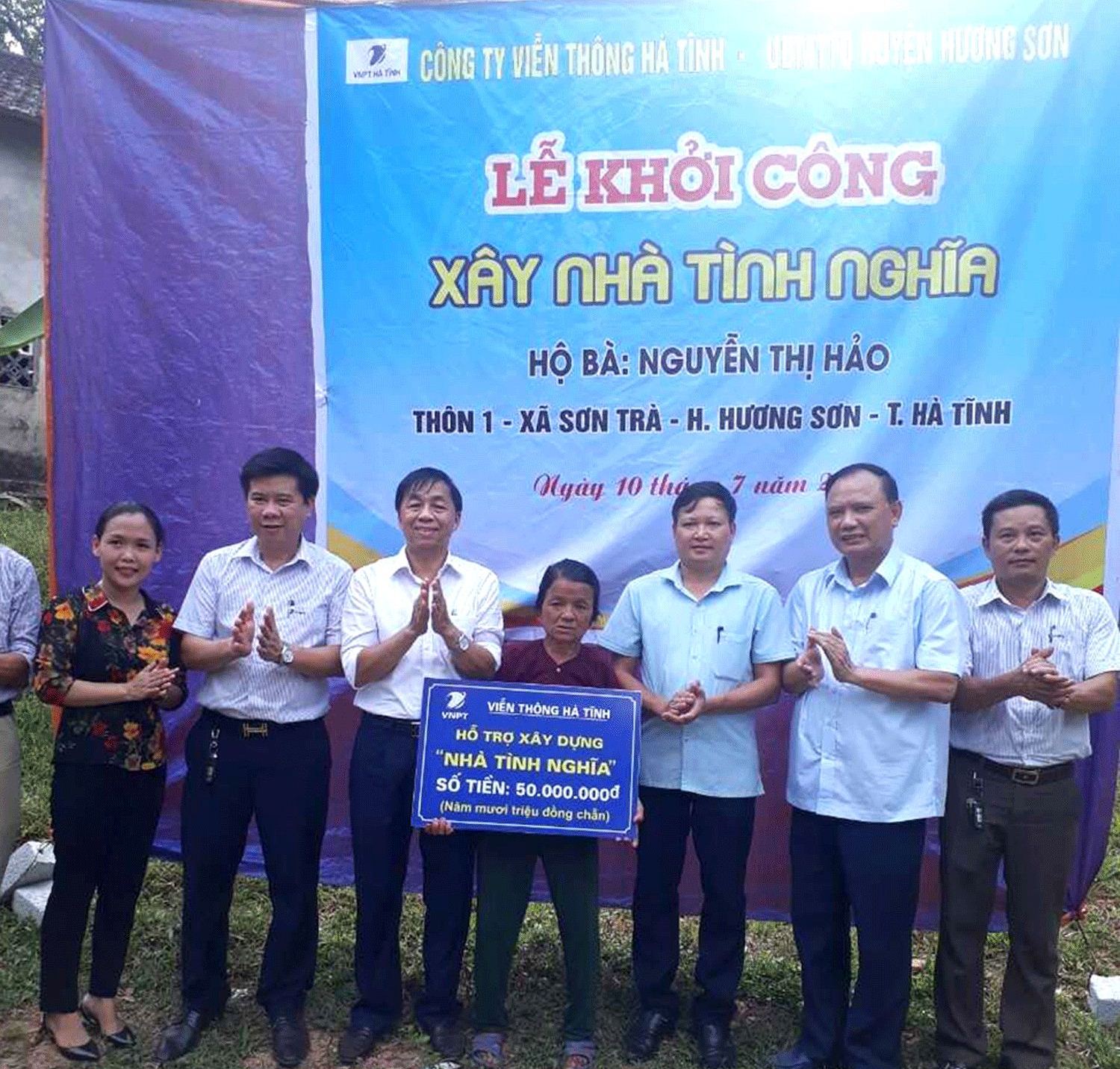 VNPT hỗ trợ, xây dựng nhà tình nghĩa cho người nghèo tại Hà Tĩnh 