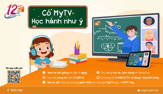 Học trên truyền hình - MyTV tiếp tục đồng hành cùng các bậc phụ huynh
