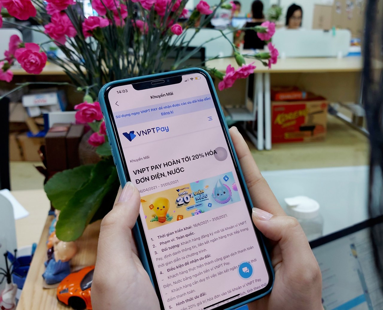 VNPT PAY hoàn tiền đến 20% cho hoá đơn điện, nước trong tháng 4 và tháng 5