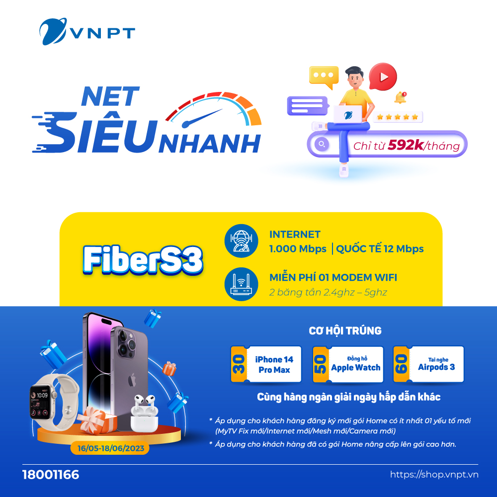 VNPT TRIỂN KHAI CHƯƠNG TRÌNH KHỦNG DÀNH CHO DỊCH VỤ INTERNET