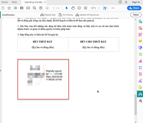 Hình ảnh minh họa bản mềm hợp đồng giấy lên website