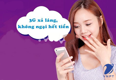 Sử dụng 3G VinaPhone không giới hạn với nhóm gói cước MAX