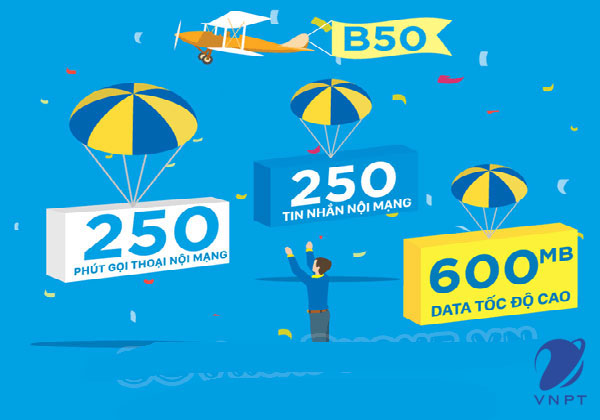 gói cước b50 chỉ 50k của vinaphone