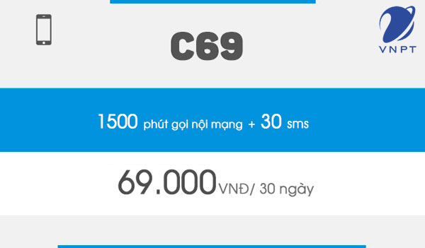 gói cước 69000 của vinaphone c69