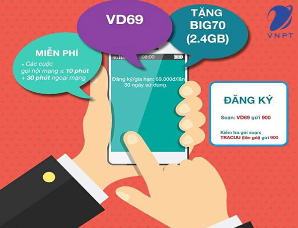gói cước 69000 của vinaphone vd69