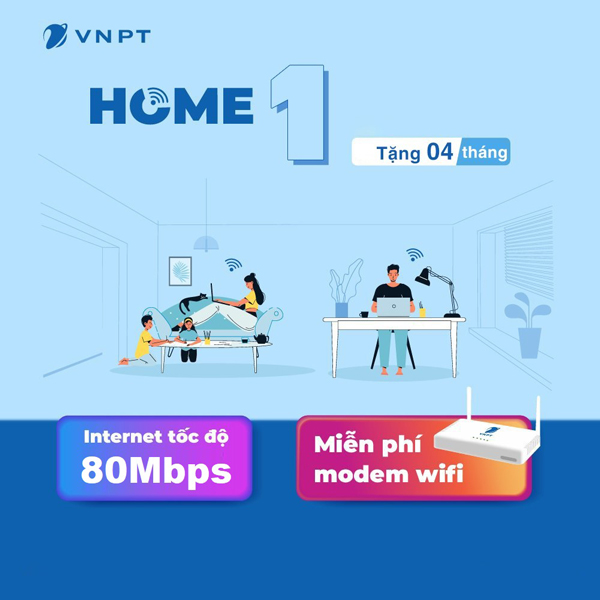 Các gói Home 1, 2 giá cước ưu đãi, nhiều khuyến mãi hấp dẫn dành cho giáo viên  