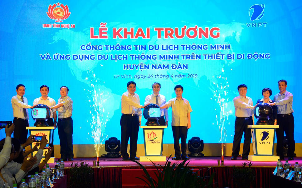 Khai trương Cổng thông tin du lịch thông minh huyện Nam Đàn