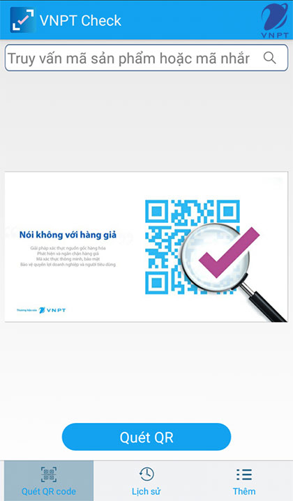 phần mềm VNPT Check truy xuất nguồn gốc sản phẩm