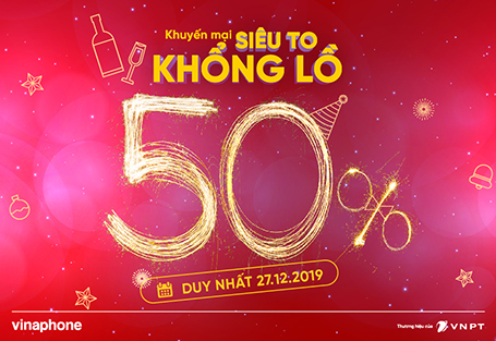 “CHỐT NĂM” VỚI ƯU ĐÃI SIÊU KHUYẾN MẠI 50% TỪ VNPT PAY!!!