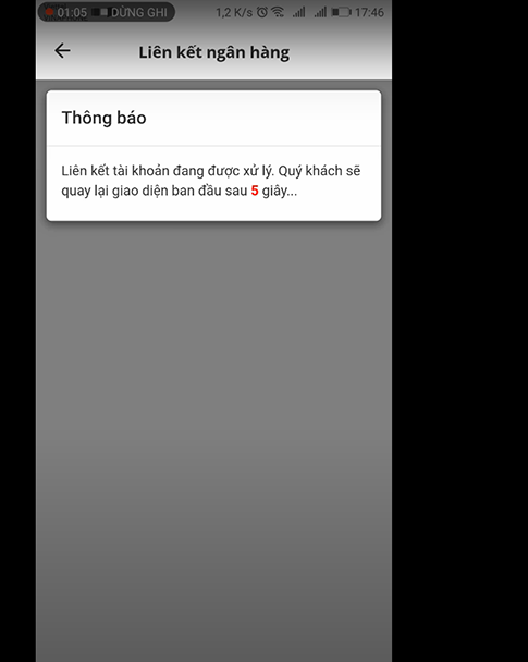 Cách liên kết ví VNPT Pay với BIDV trên điện thoại di động bước 6