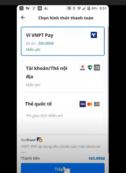 VNPT Pay bước 5