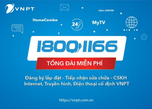 1800 1166 là số Tổng đài VNPT dành cho mạng Internet VNPT