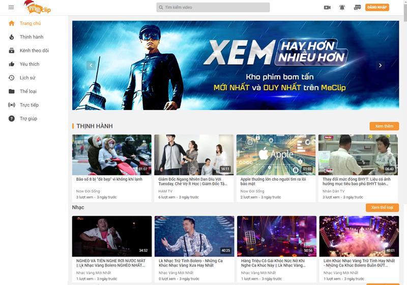 MeClip: Mạng xã hội video tích hợp nhiều tính năng vượt trội