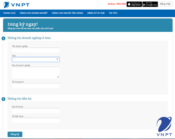 cách đăng ký vnpt check