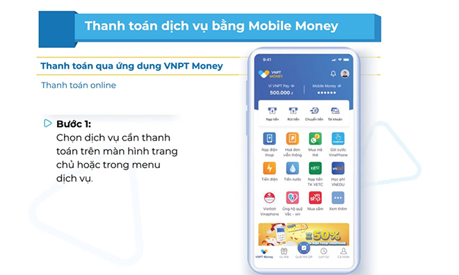 Chọn một tiện ích bất kỳ