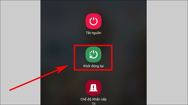 Khởi động lại máy