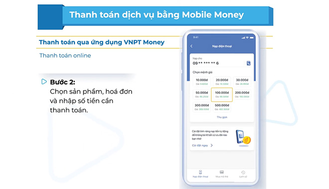 Lựa chọn hoặc nhập thông tin chi tiết