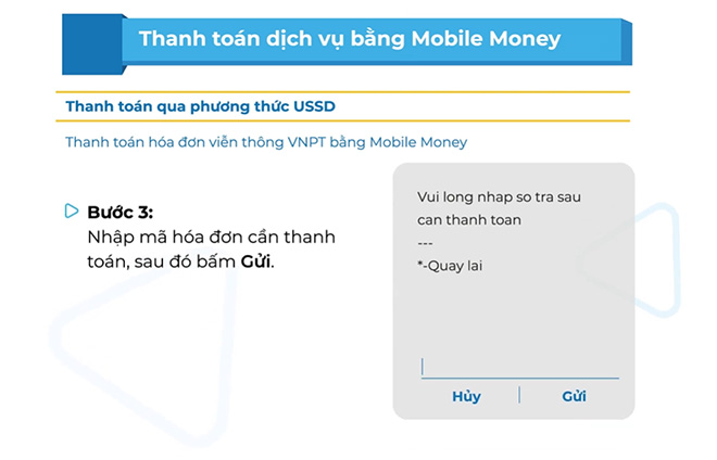 Nhập các thông tin cần thiết