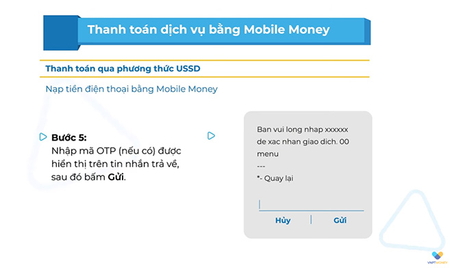 Nhập mã OTP (nếu có)