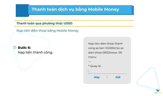 Giao dịch được thực hiện thành công