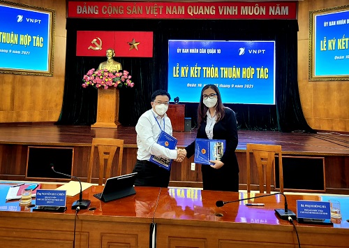 VNPT ký kết hợp tác chuyển đổi số cùng UBND Quận 10 TP.HCM