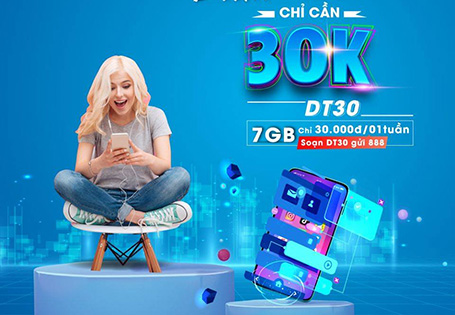 Thông tin chi tiết các gói cước 4G 30K của VinaPhone