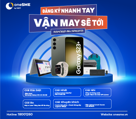 Thể lể chương trình: oneSME Đăng ký nhanh tay – Vận may sẽ tới (Mùa 5)