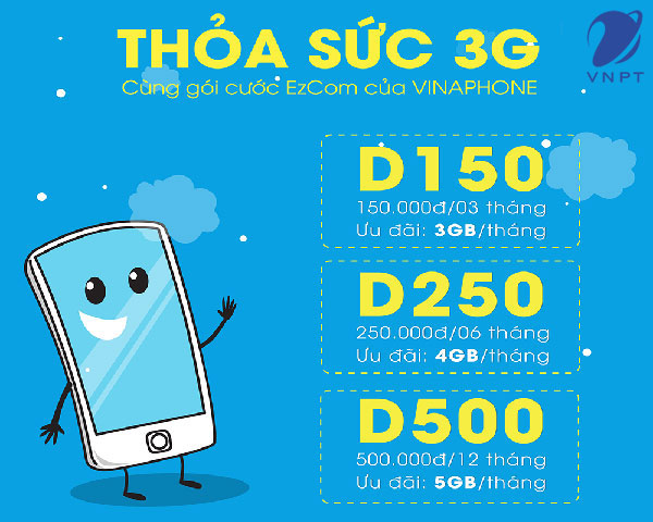 các gói cước ezcom của vinaphone mới nhất