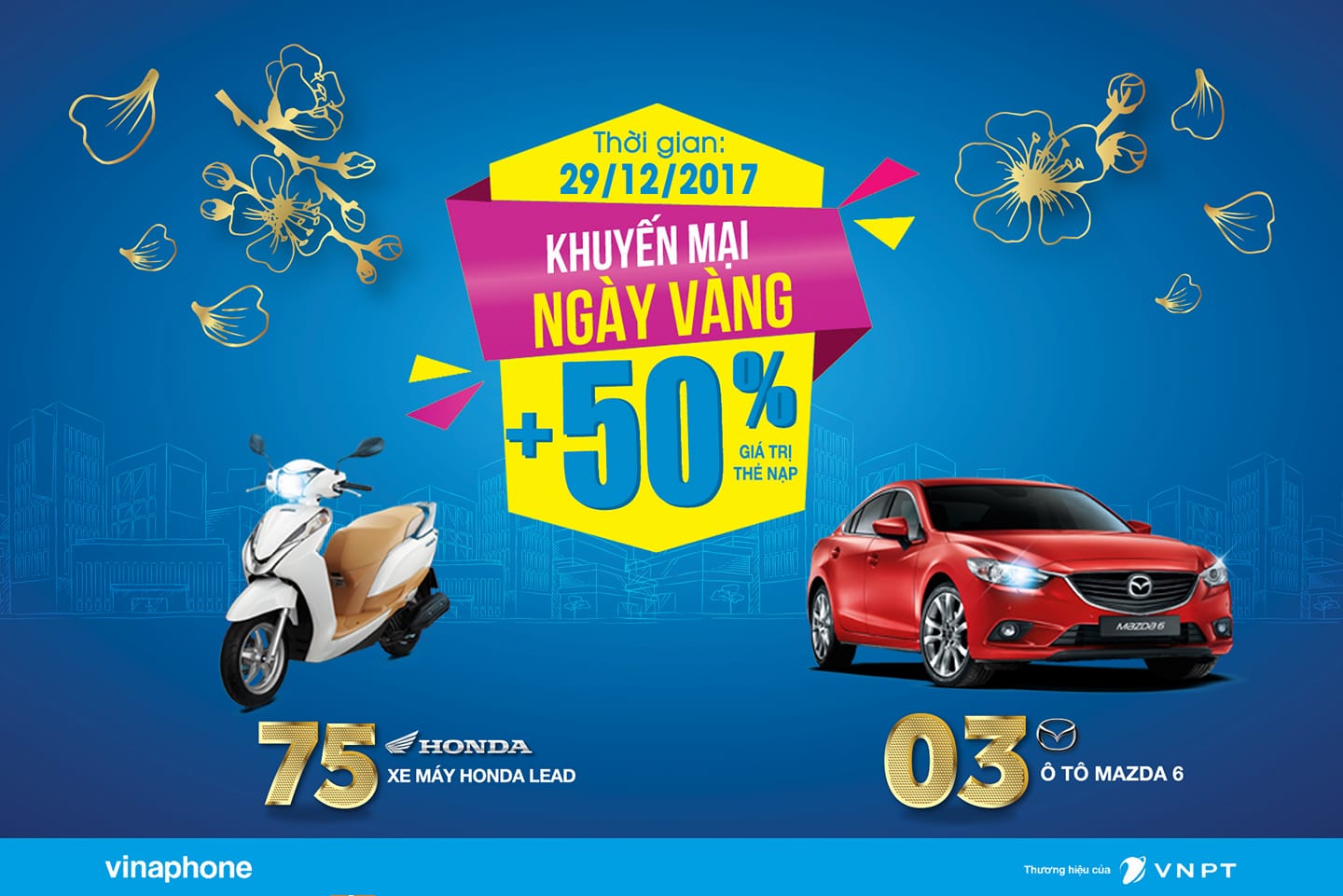 KHUYẾN MẠI NẠP THẺ NGÀY VÀNG 29/12/2017
