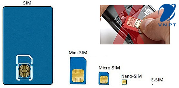 Các kích cỡ SIM mà VinaPhone cung cấp hiện tại