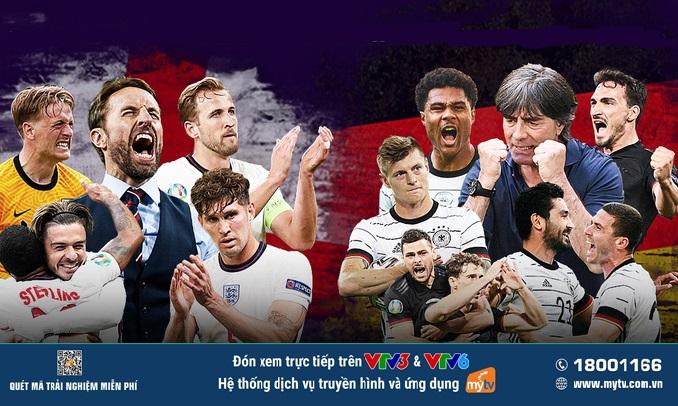 Cập nhật Euro 2020 vòng 1/8: Tuyển Anh quyết viết trang sử mới trước cỗ xe tăng Đức?