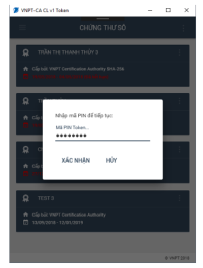Bước 2 gia hạn chữ ký số VNPT