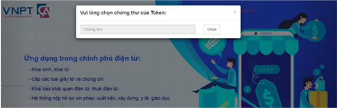 Bước 2 lấy lại mã pin chữ ký số VNPT