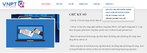 Bước 6 lấy lại mã pin chữ ký số VNPT