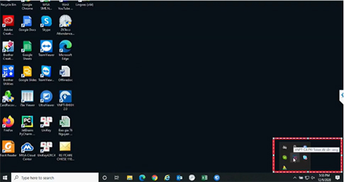 khởi chạy chương trình chữ ký số VNPT CA