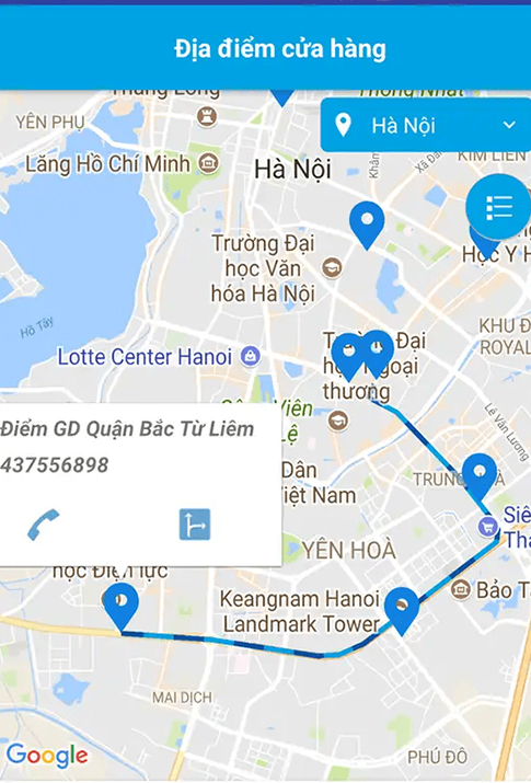 xem vị trí cửa hàng