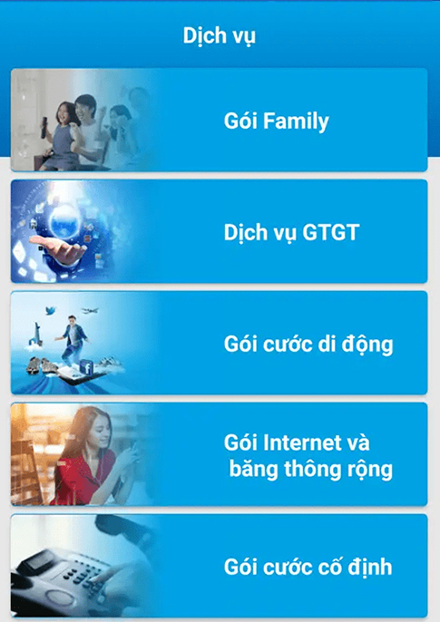 chọn dịch vụ GTGT