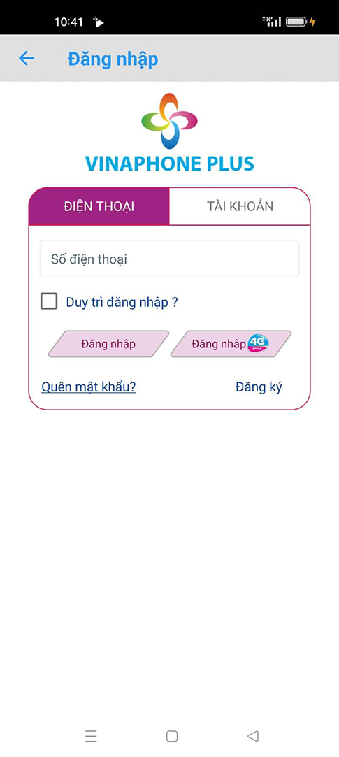 Bạn điền số điện thoại rồi ấn Đăng nhập.