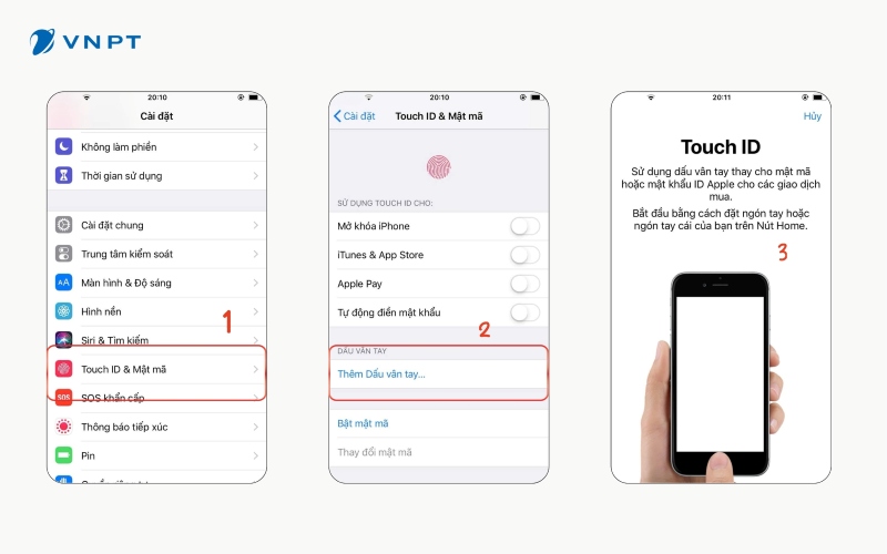 Một cách tải ứng dụng trên iPhone không cần ID Apple khác đó chính là sử dụng TouchID