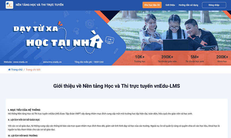 vnEdu LMS (VNPT E-Learning) - Dạy từ xa, học tại nh&agrave;