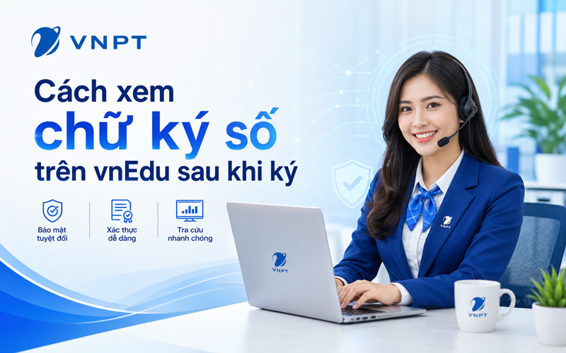 Cách xem chữ ký s&ocirc;́ tr&ecirc;n vnEdu sau khi ký