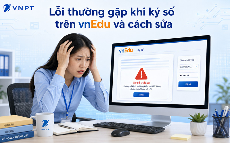 L&ocirc;̃i thường gặp sau khi ký s&ocirc;́ tr&ecirc;n vnEdu và cách sửa