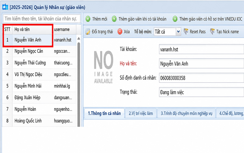 Màn hình Quản lý ký số