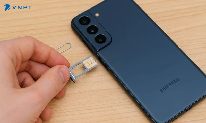Hãy tháo SIM và kiểm tra vị trí thẻ SIM