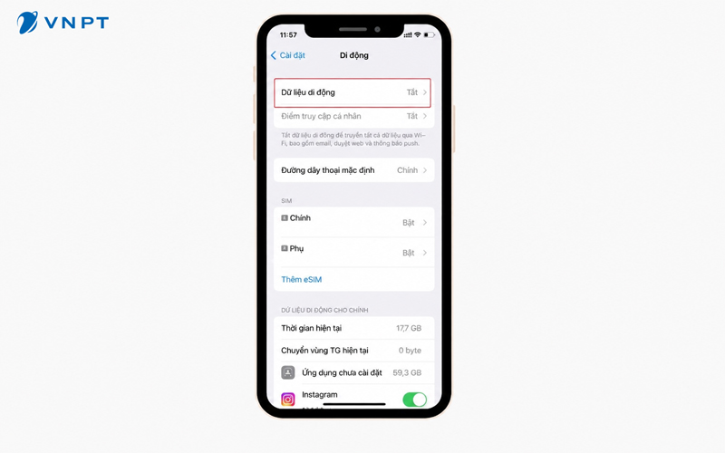 Cài đặt eSIM trên điện thoại iPhone