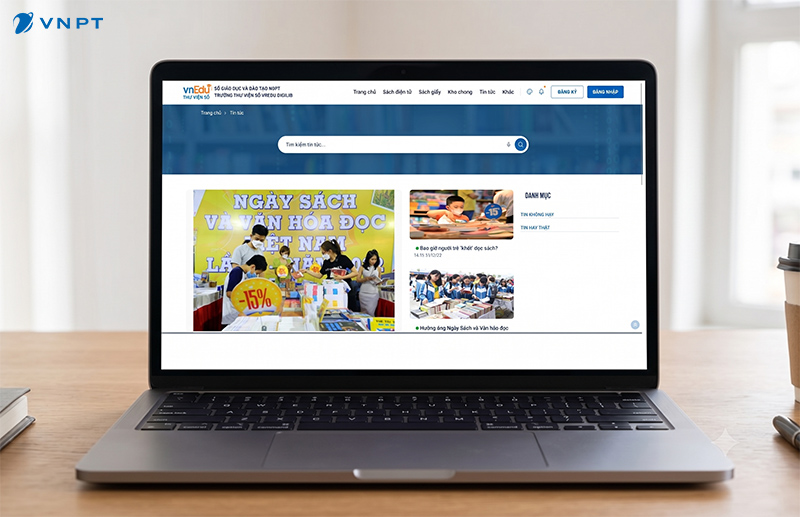vnEdu DigiLib sở hữu giao diện thân thiện