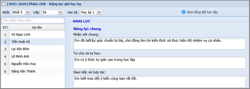 Bước 3: Nhập nội dung nhận x&eacute;t